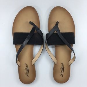 Black & Tan Lucky Brand Sandals NWOT